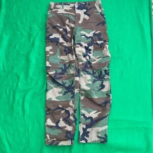 Vintage 80s 90s Camouflage Cargo Pants double knee